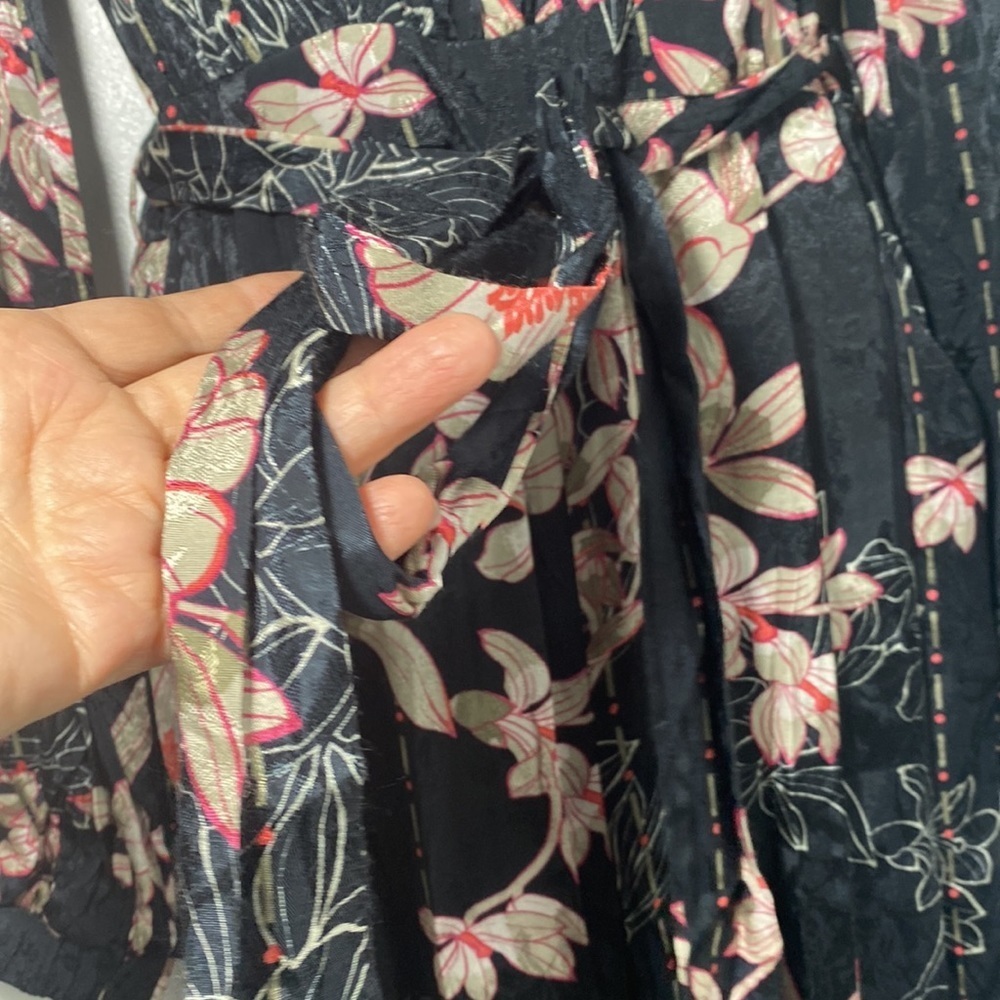 Anthropologie Harlyn Audria Jacquard Floral Jumpsuit Size Small - Picture 10 of 12